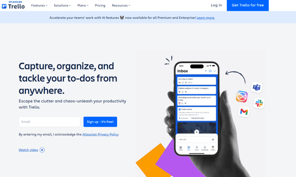 اپلیکیشن بولت ژورنال Trello